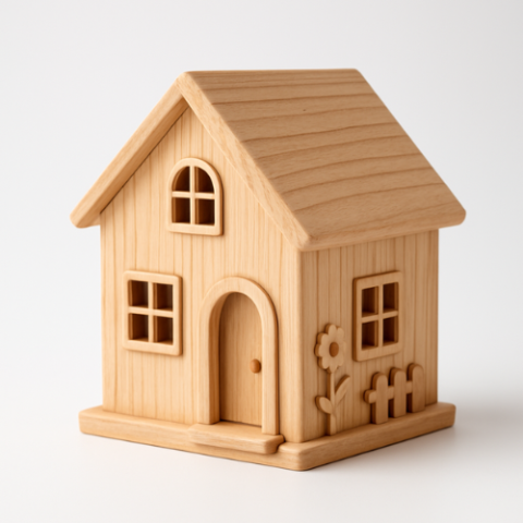 Casetta in legno artigianale